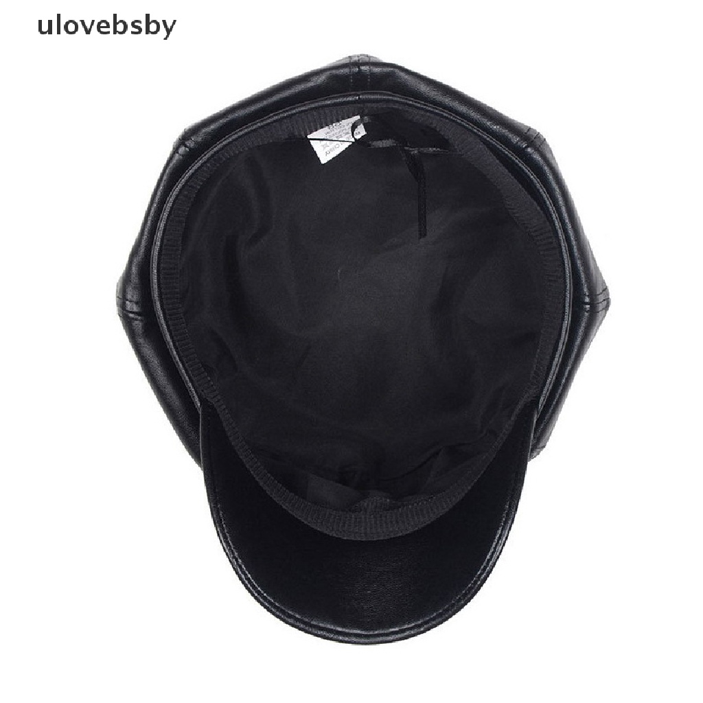 Mũ Lưỡi Trai Bằng Da PU Phong Cách Quân Đội Cho Nam Và Nữ