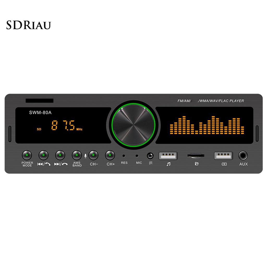 Máy nghe nhạc MP3 hỗ trợ chức năng FM tích hợp đèn nhiều màu sắc cho xe hơi