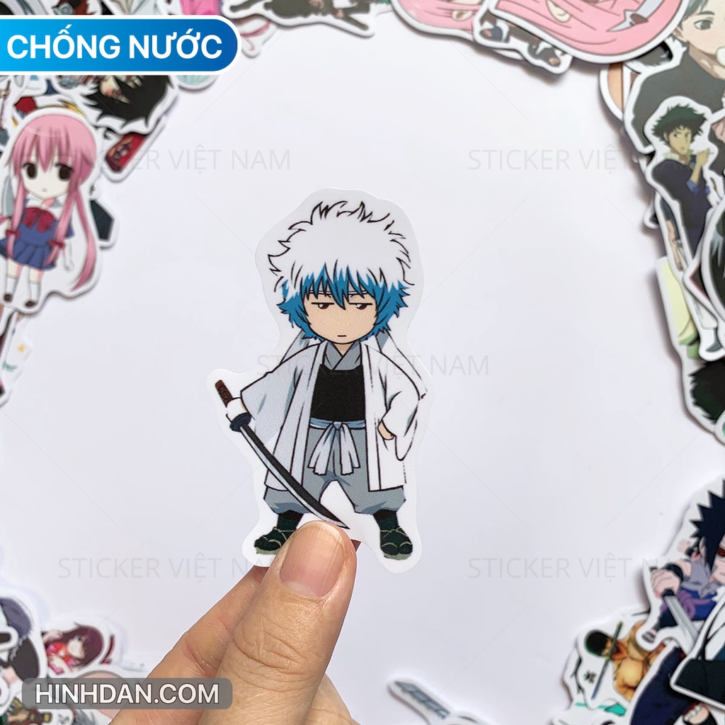 ANIME Sticker - Chủ đề Manga truyện tranh Nhật Bản - Chất liệu PVC chất lượng cao chống nước - Kích thước 4-8cm