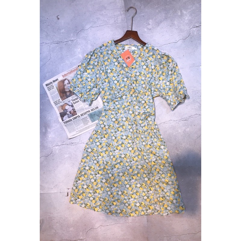 [SỈ SLL] Váy Hoa Nữ Dáng Midi Rúm Ngực Cực Điệu_Hàng Quảng Châu_Màu Tôn Da | BigBuy360 - bigbuy360.vn