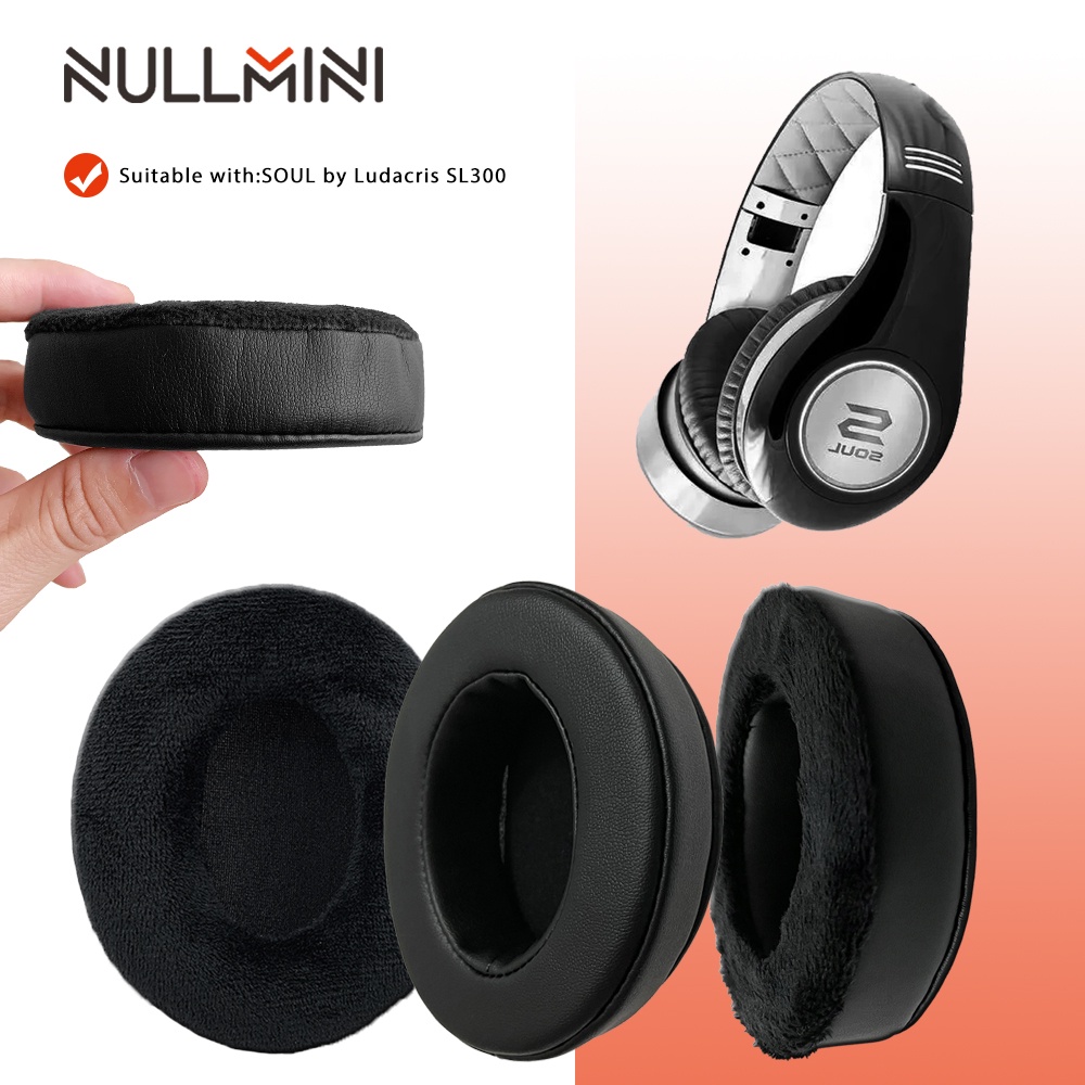 Miếng đệm tai nghe nhung dày thay thế NullMini cho SOUL của Ludacris SL300 Tai nghe tay xốp chất lượ