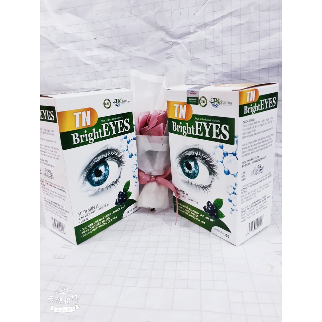 Viên bổ mắt TN BrightEYES, cải thiện thị lực, giảm mỏi mắt, mờ mắt, khô mắt, quáng gà, chảy nước mắt, giảm lão hóa mắt