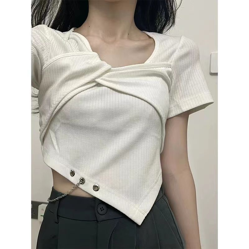 COZOK Áo Thun Ngắn Tay Thời Trang Cá Tính Dễ Phối Đồ