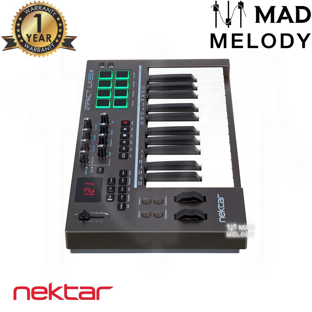 Nektar Impact LX25+ Keyboard Controller [đàn soạn nhạc gọn nhẹ, 25 phím, NEW & chính hãng]