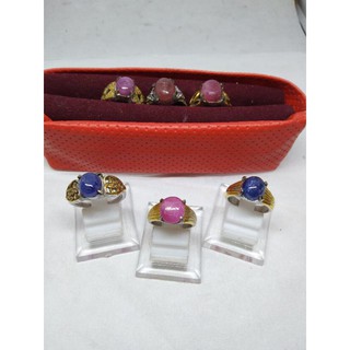 Nhẫn Đính Đá Ruby Xanh Cho Nữ