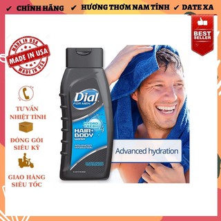 Sữa tắm gội dial for men hydro fresh 473ml