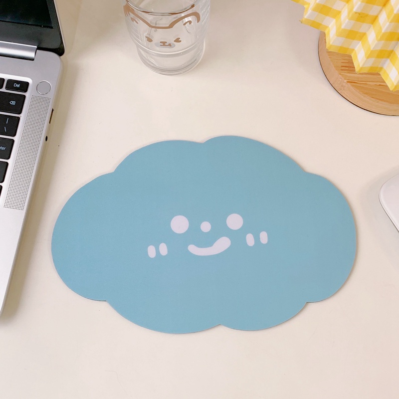 Miếng Lót Chuột Chống Thấm Nước Họa Tiết Đám Mây Hoạt Hình Dễ Thương