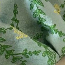 TÚI XÁCH NỮ VINTAGE XANH LÁ HOA NHÍ THÊU MÀU XANH NGỌC / TÚI KẸP NÁCH / TÚI ĐEO CHÉO