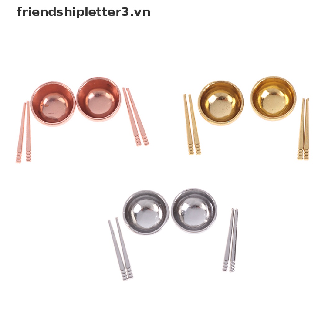 1 Bộ Cốc Và Đũa mini Cho Búp Bê
