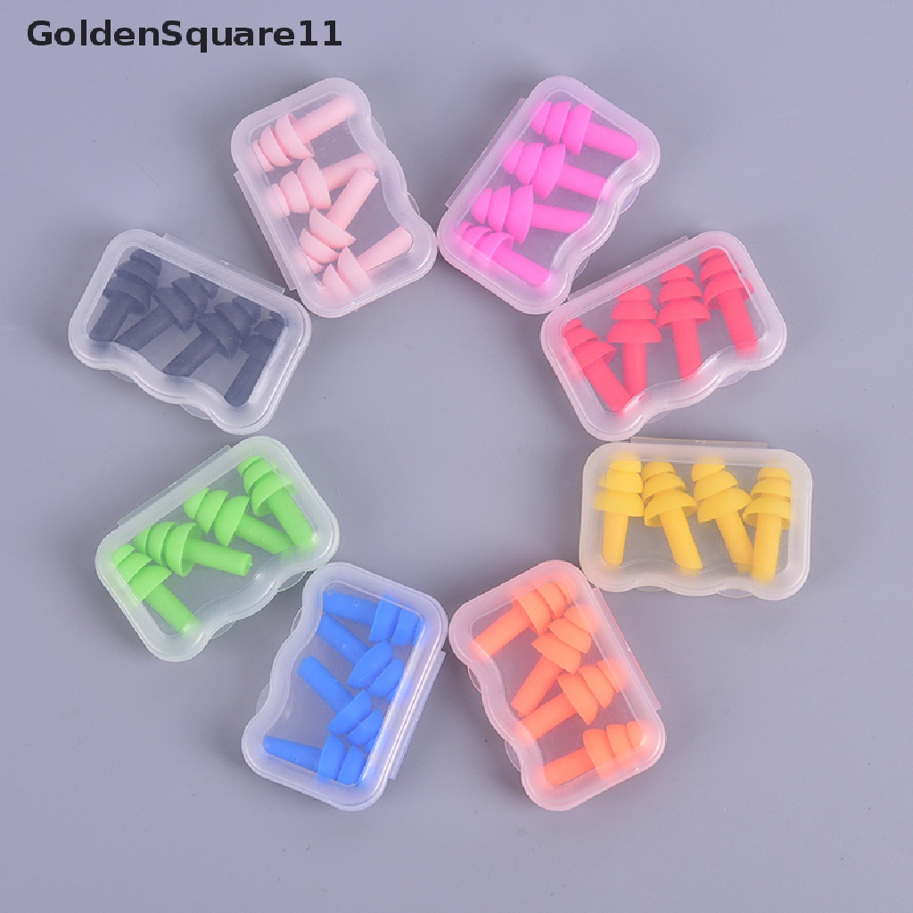 Set 2 Cặp Nút Bịt Tai Chống Tiếng Ồn Màu Vàng Goldsquare11