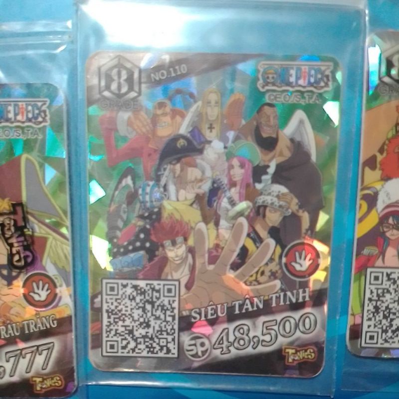 Bộ 7 thẻ ma trận kim cương One Pice Toonies