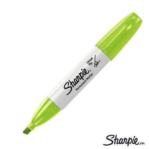 Bút lông dầu ngòi vát Sharpie Chisel Tip - Lime Green (Xanh lá mạ)