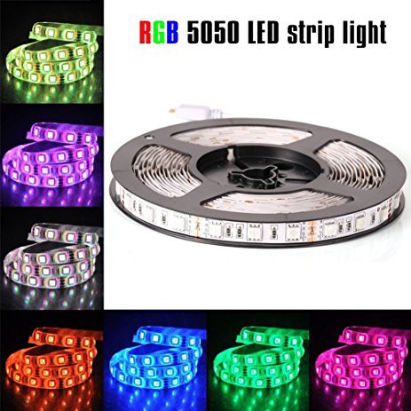 Cuộn Led dây dán 5050 điện 12V - cuộn 5 mét có keo chống nước IP65 Đủ màu