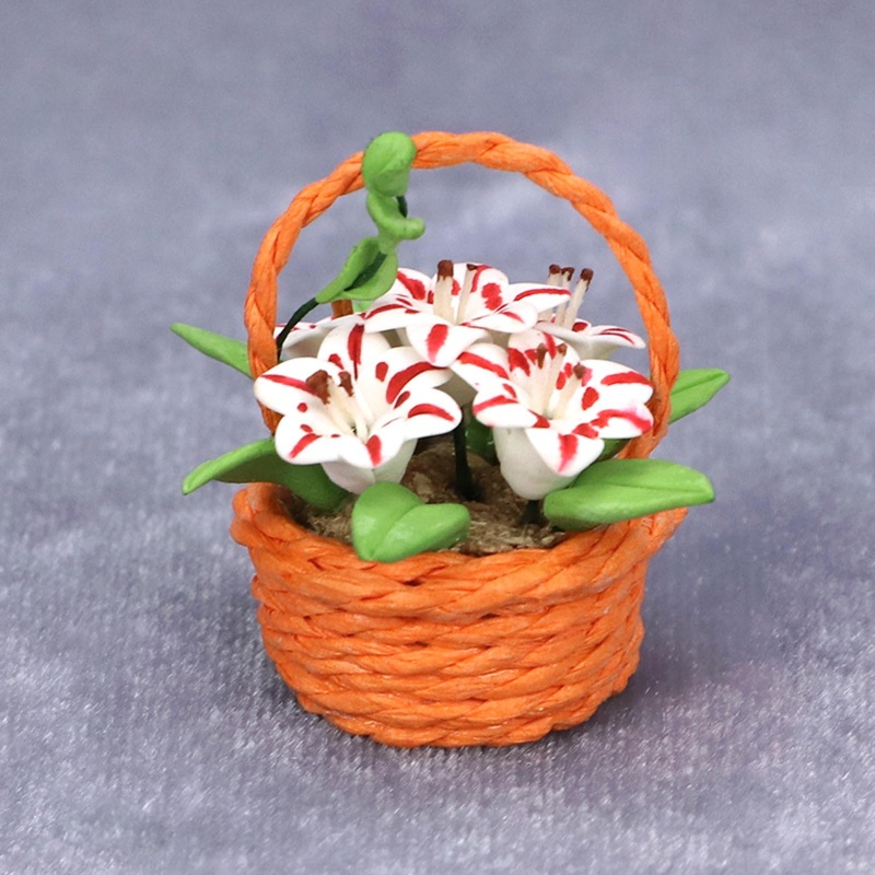 Chậu Hoa Resin Mini Trang Trí Tiểu Cảnh Cho Nhà Búp Bê