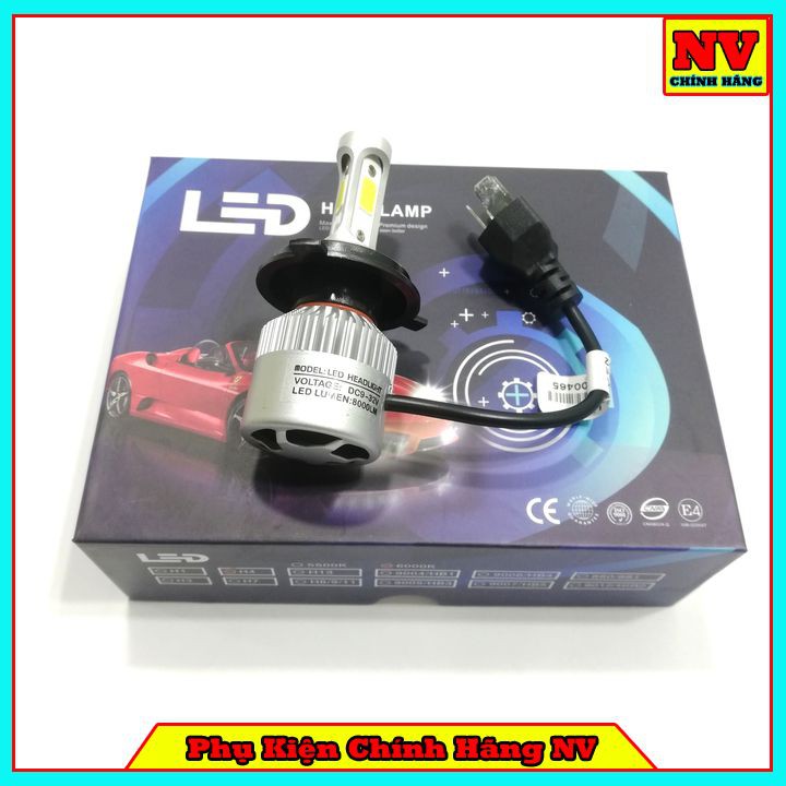 Đèn Pha Led Xe Máy H4 8000LM Siêu Sáng
