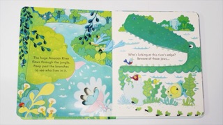 Sách Lật mở Peep Inside The Jungle Usborne