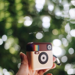 VỎ ỐP TAI NGHE BLUETOOTH I200 - AIRPODS - Mẫu InSta