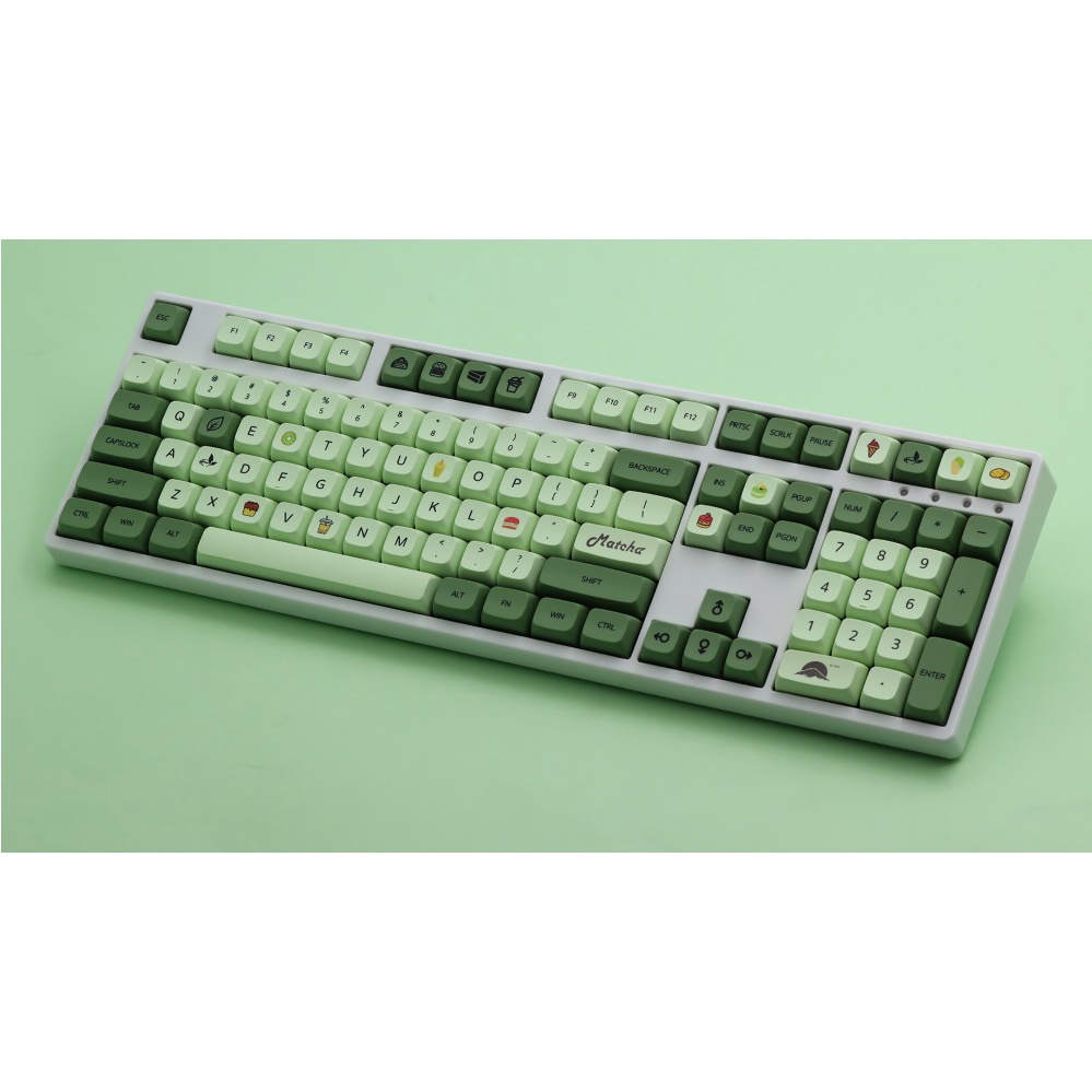 Tổng hợp Keycap PBT nút bàn phím cơ profile XDA Matcha, Shimmer, Pixel, Plastic, Gundam, Game Boy., MacOS ...