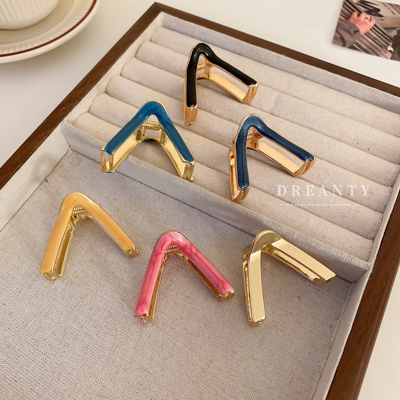 Kẹp Tóc Hình Tam Giác / Cá Mập Đơn Giản Sáng Tạo Thời Trang