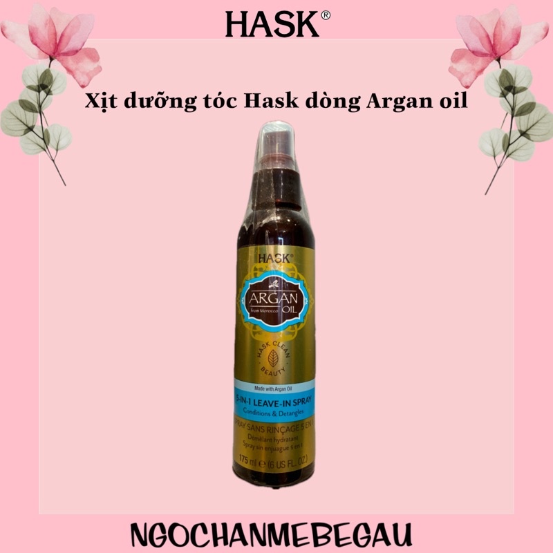 Xịt dưỡng tóc HASK dòng Argan oil