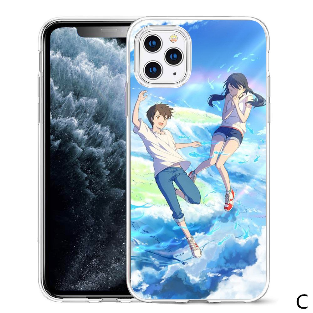 Ốp Điện Thoại Mềm Hình Anime Makoto Shinkai Cho Iphone 12 Pro Max 11 Pro Max Xs Max Xr 8 Plus 7 Plus