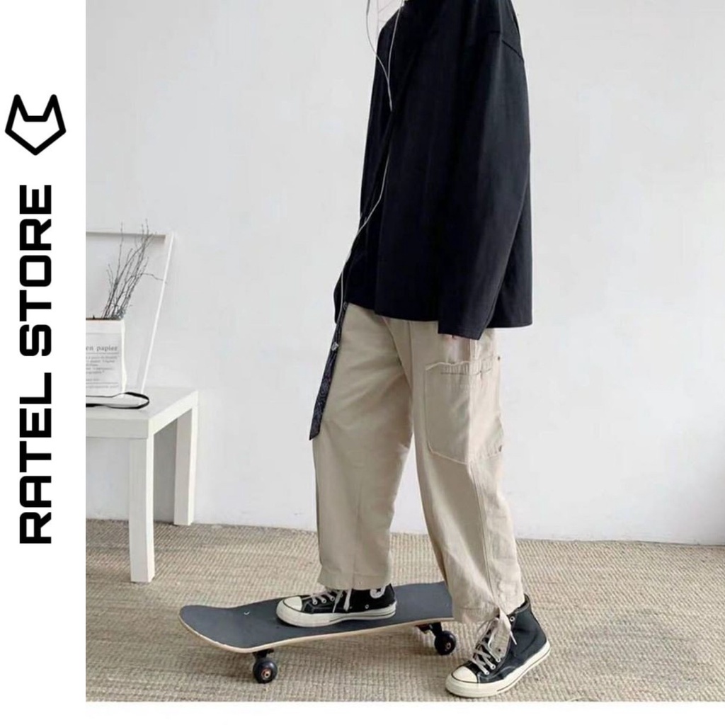 Áo Thun Tay Dài Trơn Basic Form Oversize Unisex Thu Đông - Hàng nhập khẩu