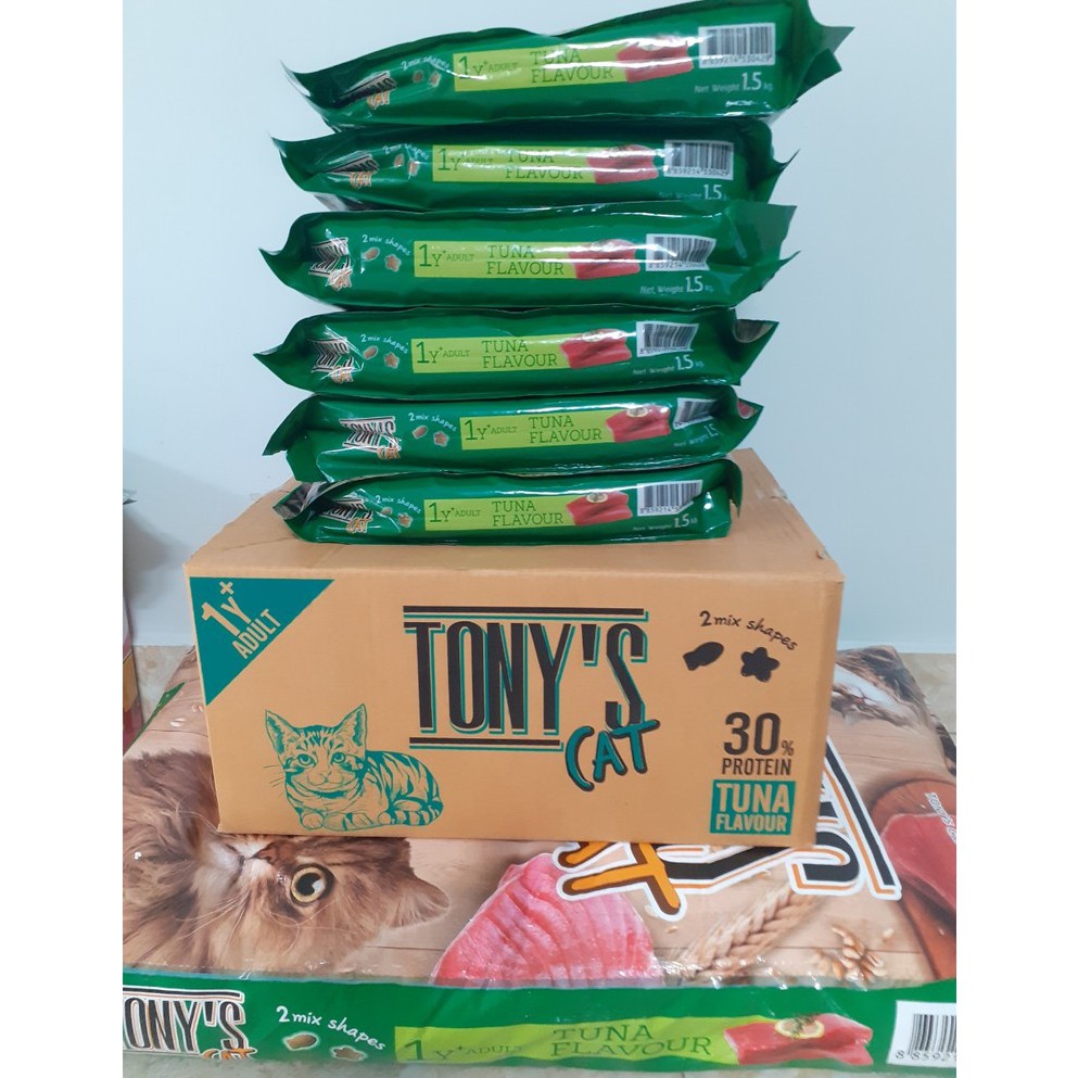 Thức Ăn Cho Mèo Hạt Tony's Cat Cao Cấp 1,5kg | Hạt Tony Cat 1,5kg