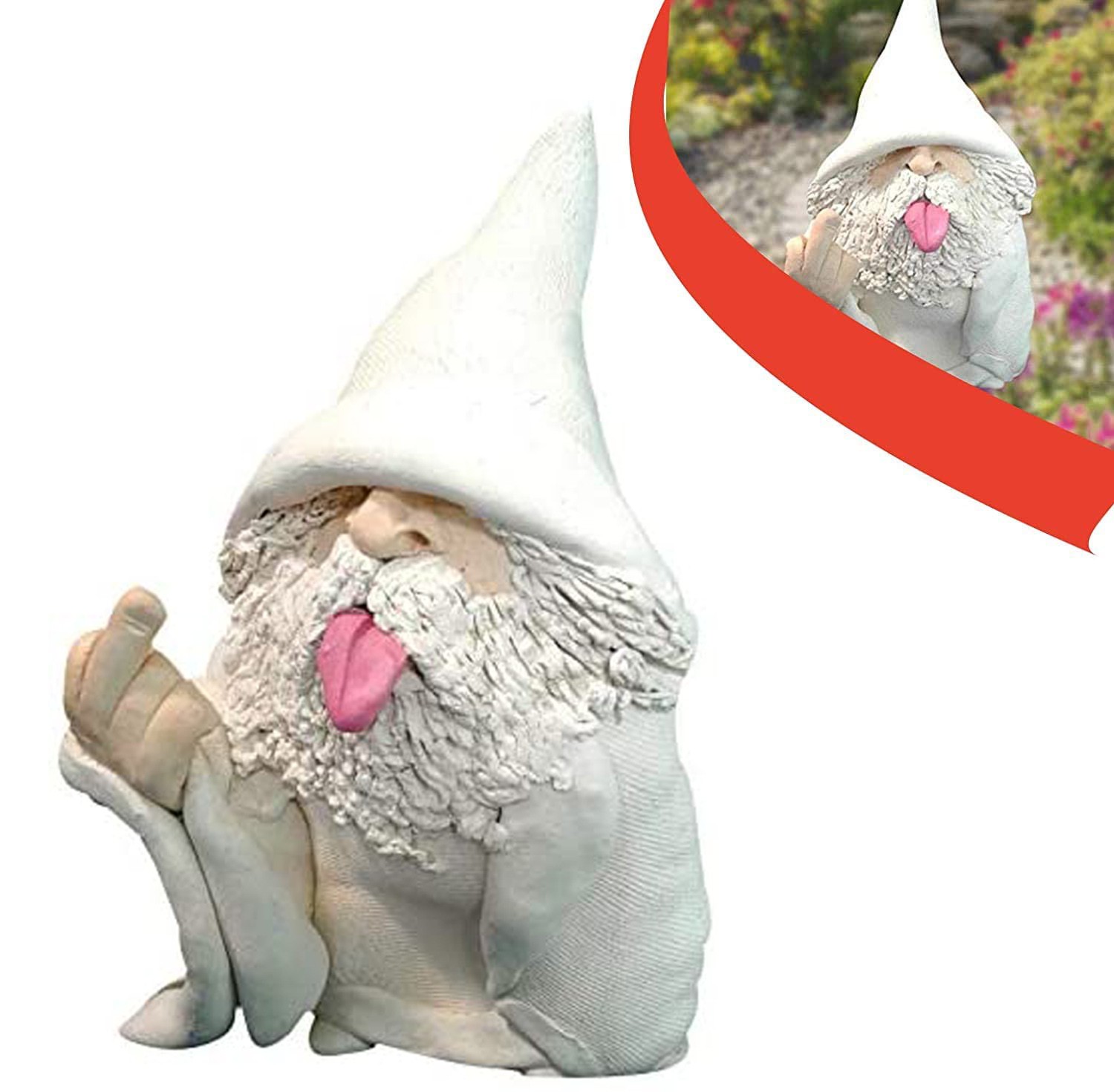 ☆YOLA☆ Indoor Outdoor Garden Gnomes Home Decor Micro Landscape Dwarf Figurines Gift Funny Elf Collectible Decoration Crafts Ornaments Big Tongue Elves Funny Statue