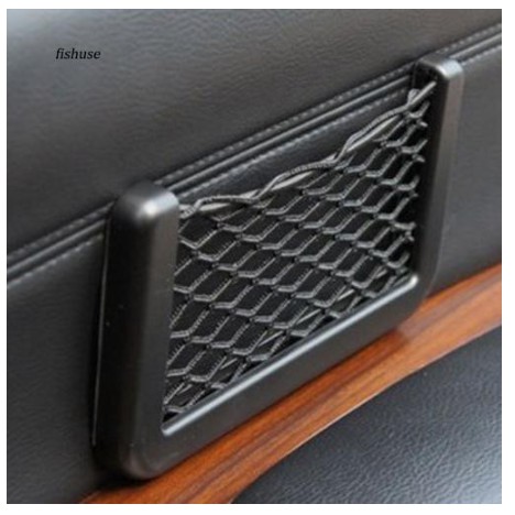 Túi khay lưới đựng điện thoại vật dụng gắn ghế xe hơi ô tô tương thích các xe Toyota Vios Innova và Hyundai Accent