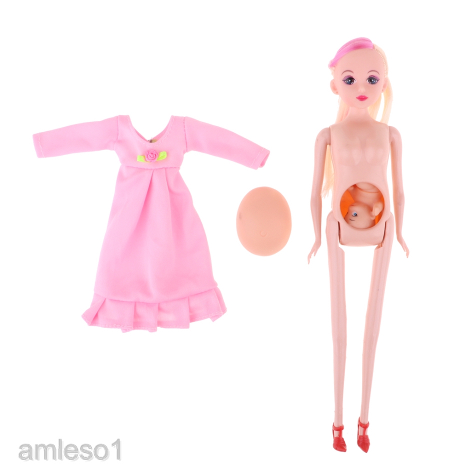 Búp Bê Bé Gái Mang Bầu 1/6