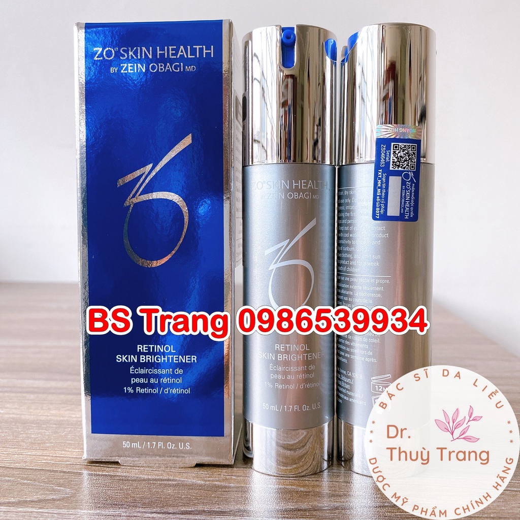[Nhập khẩu] KEM CHỐNG LÃO HOÁ ĐỀU MÀU DA ZO 1% RETINOL SKIN BRIGHTENER