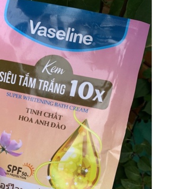 Tắm Trắng Vaseline x10n Hồng