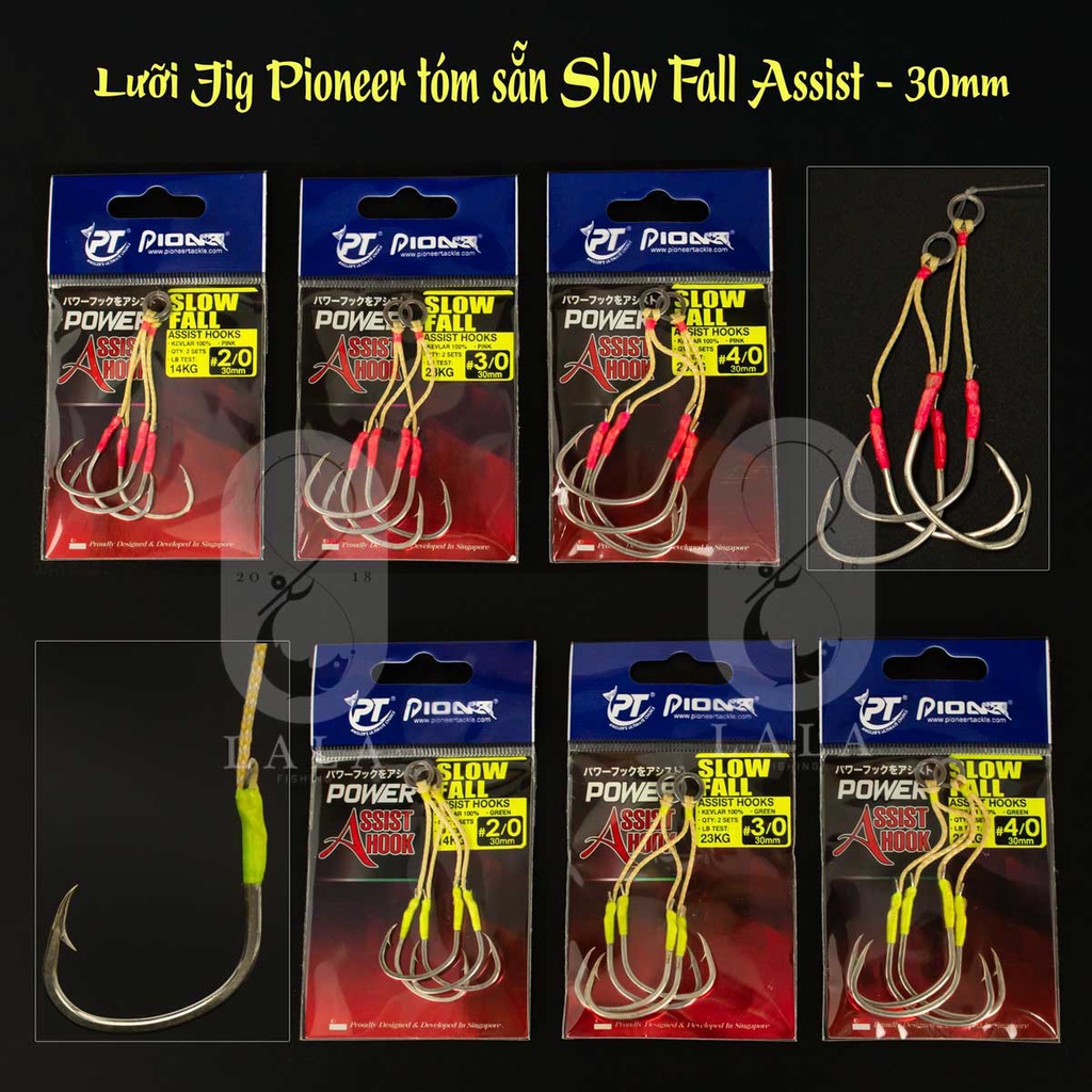 [Chính hãng] Lưỡi câu Jig Pioneer tóm sẵn Slow Fall Assist 2/0 - 3/0 - 4/0