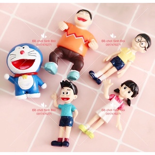 Mô hình doremon - bộ 5 con - mô hình trưng bày