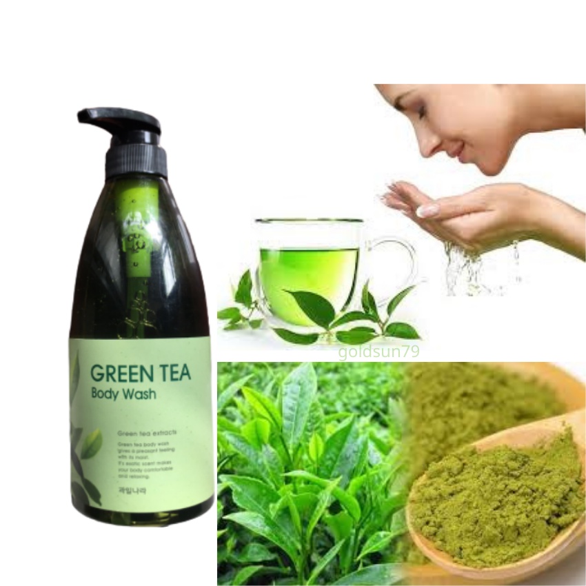 Sữa tắm GREEN TEA được chiết xuất từ lá trà xanh nguyên chất 750ml hàng nhập khẩu