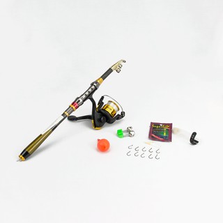 Combo Cần Rút Jade carbon cao cấp 1m8/2m1 + bộ phụ kiện