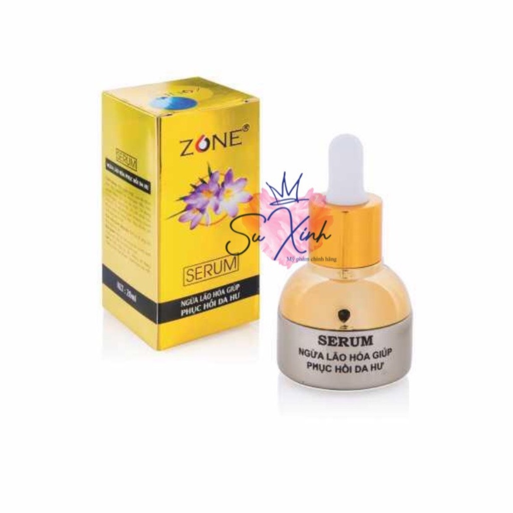 Serum Dưỡng Trắng Da Ngừa Lão Hóa Tái Tạo Phục Hồi Da Hư ZONE 30ml