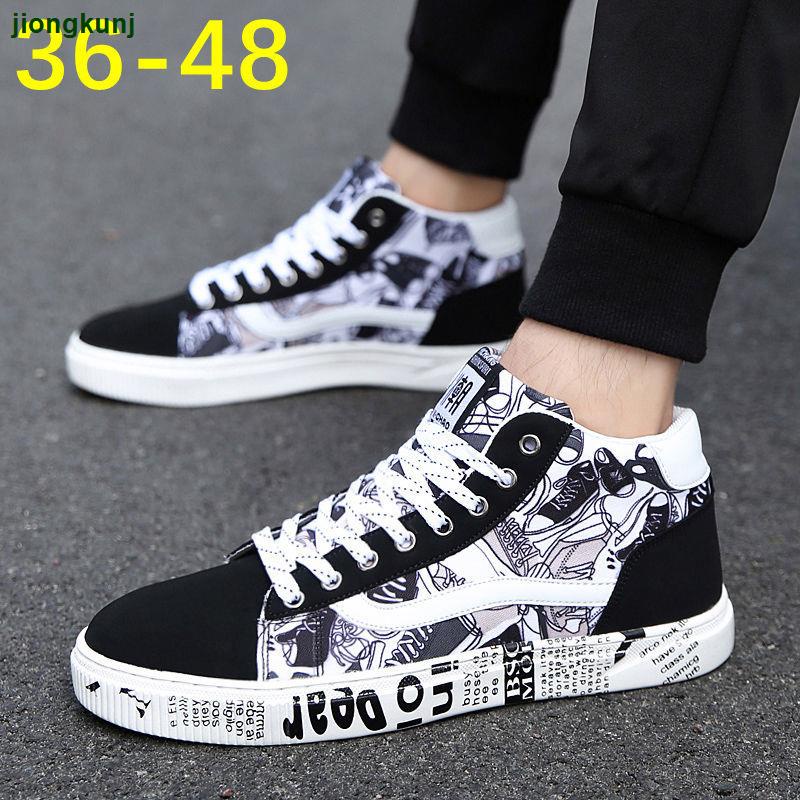 Giày thể thao cổ cao thoáng khí phong cách Hàn Quốc size 38 45 46 47 48