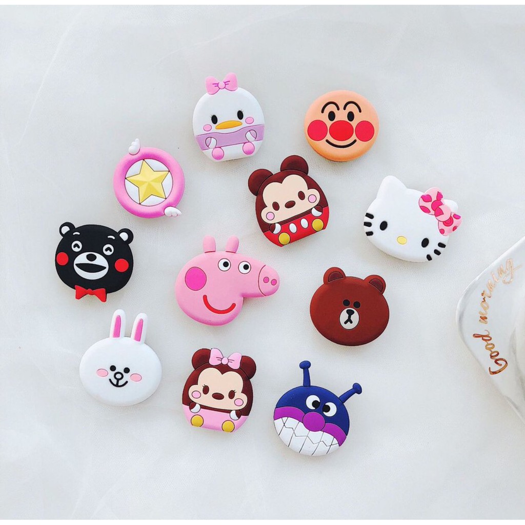 [Mã BUIV9KT3 giảm giá toàn Shop] Pop - giá đỡ điện thoại silicon siêu cute 🔆 Nhiều hình ngộ nghĩnh