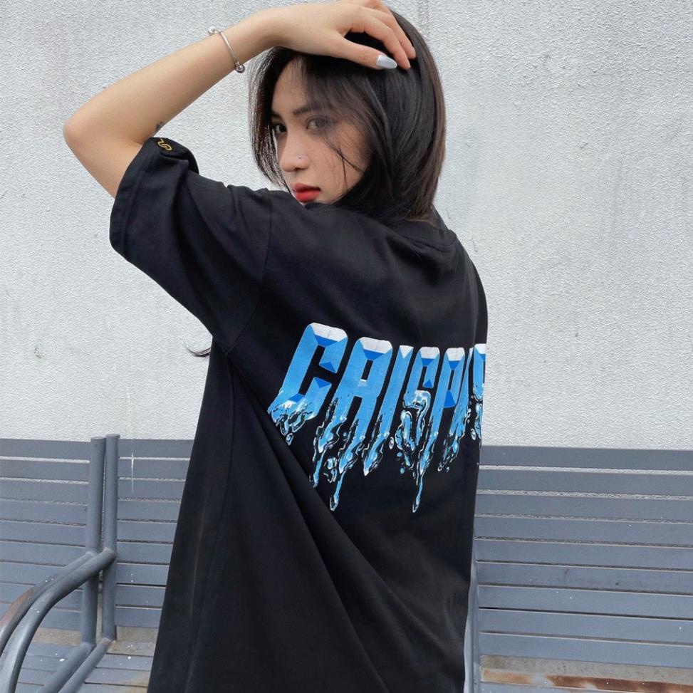 Áo thun Oversize CAISPUS  cotton dáng rộng màu ĐEN ( V354 )