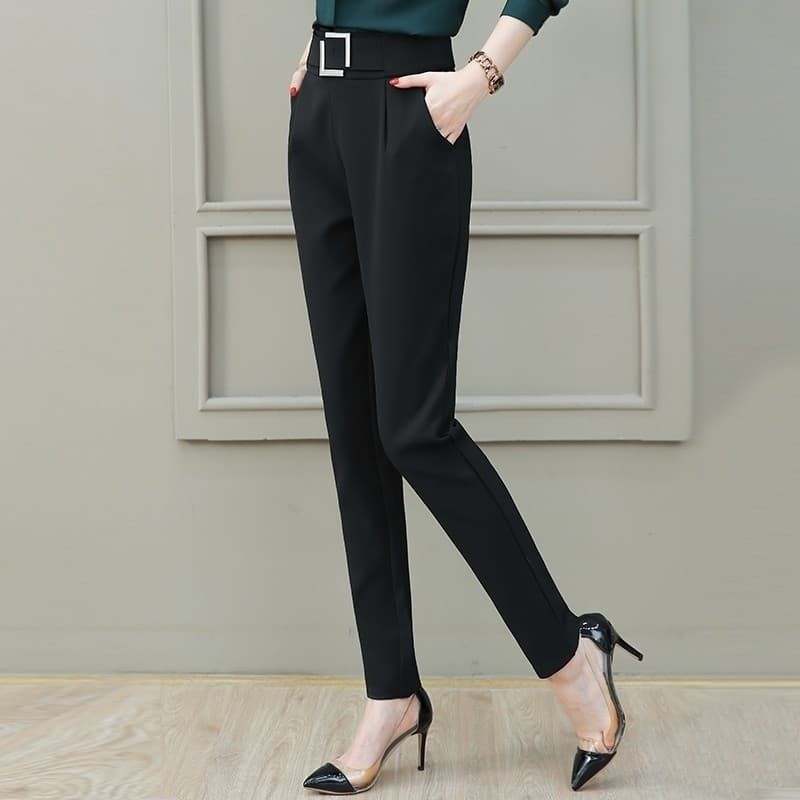 Siêu Phẩm Quần Tây Mẫu Quần Baggy Nữ Cạp Cao Đai Vuông | BigBuy360 - bigbuy360.vn