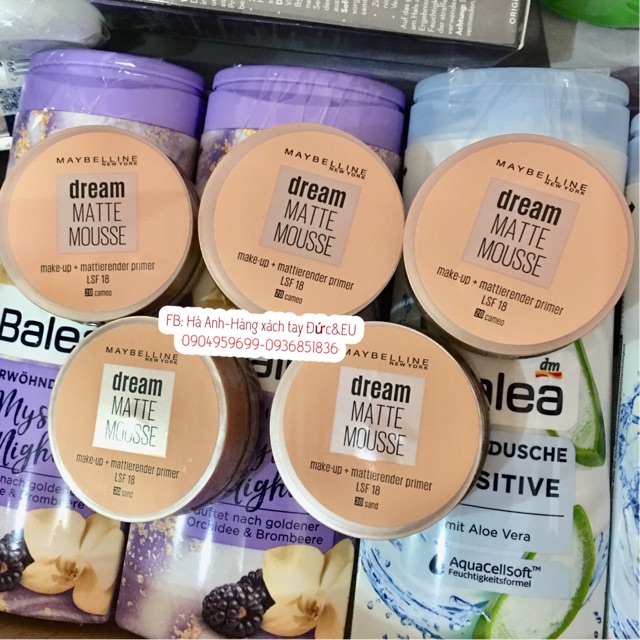 Phấn tươi Maybelline Dream Matte Mousse spf 18- Italia