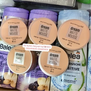 Phấn tươi Maybelline Dream Matte Mousse spf 18- Italia