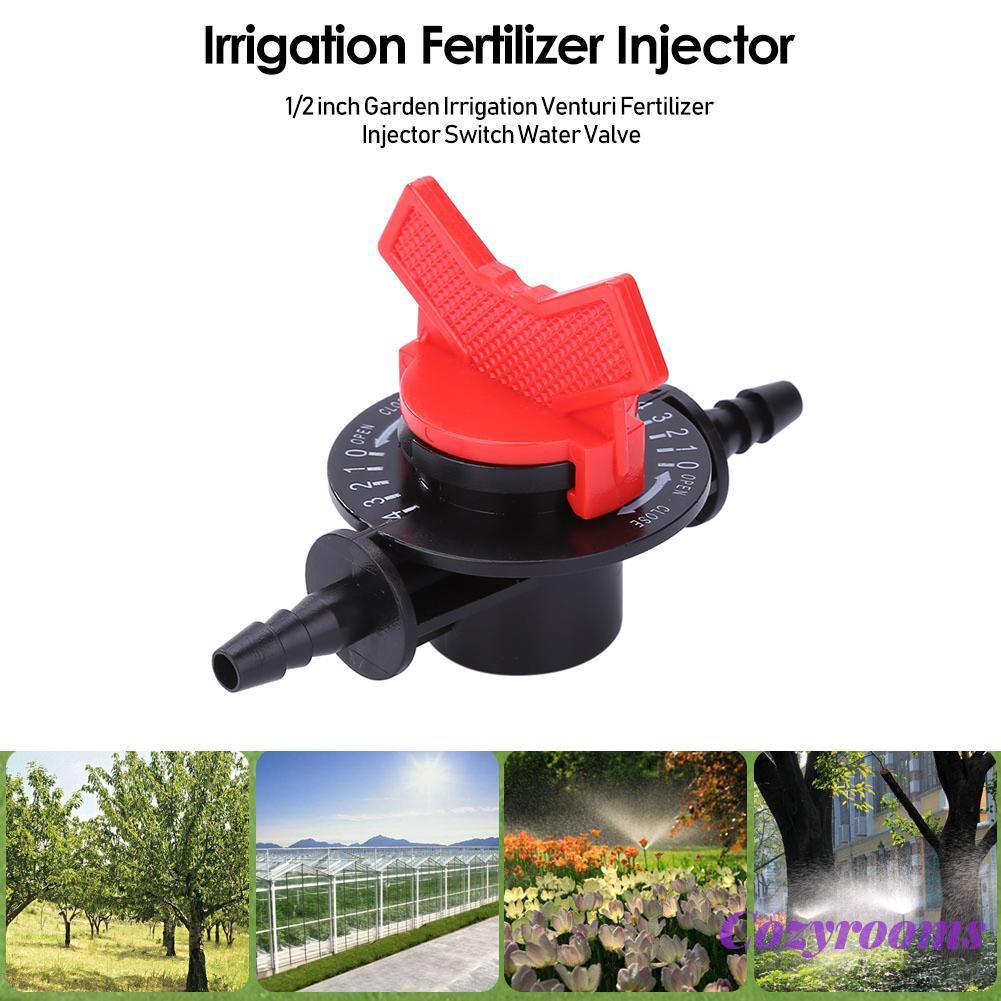 1/2 inch Garden Irrigation Venturi Fertilizer Injector Switch Water Valve