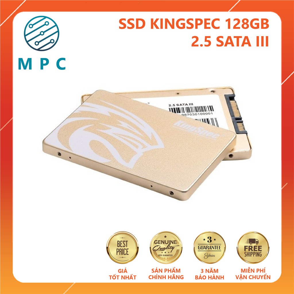 Ổ cứng SSD KingSpec 120Gb / 128Gb / 240Gb / 256Gb / 512Gb 2.5" Sata III - Chính hãng Mai Hoàng - Bảo hành 36 tháng