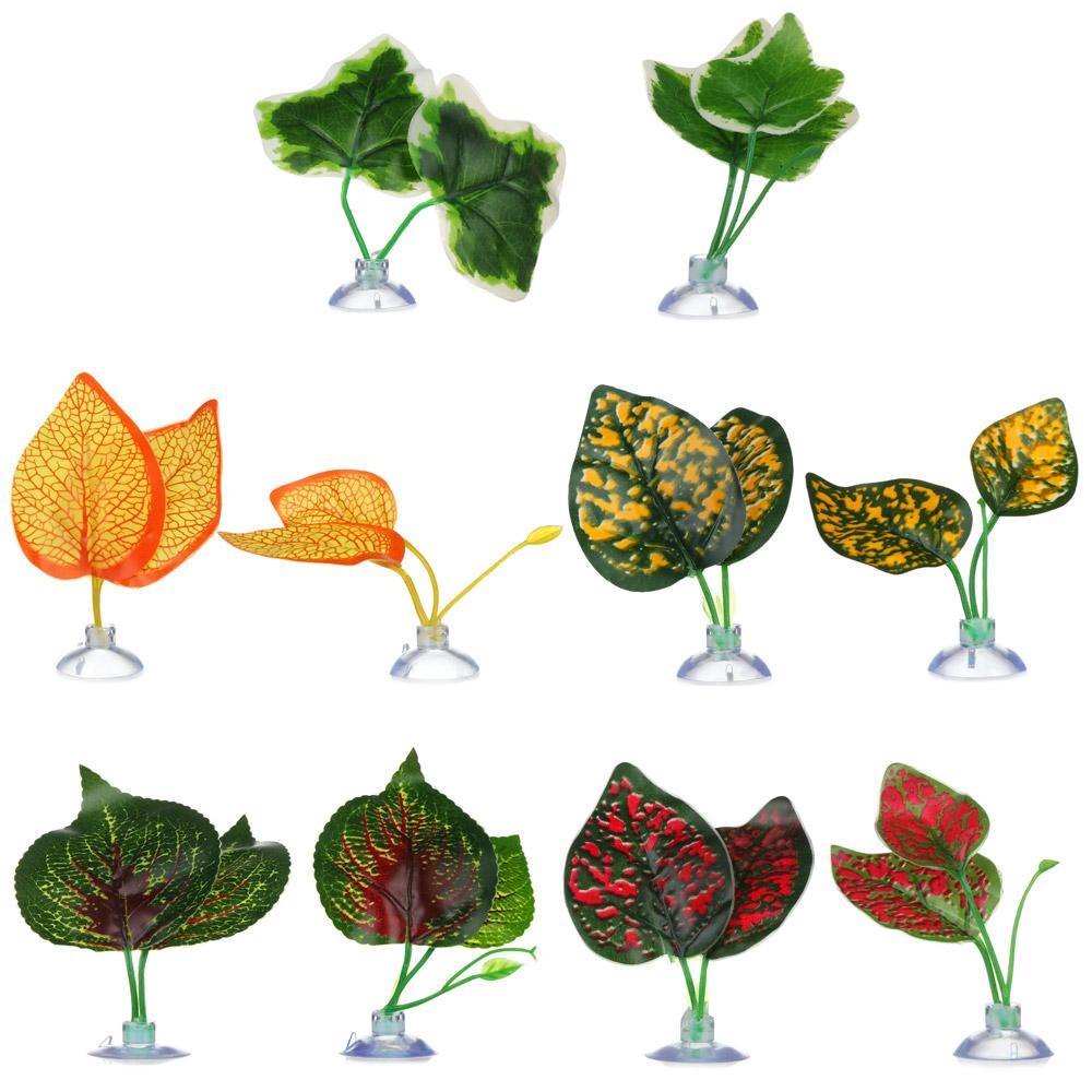 Lá Cây Giả Dùng Trang Trí Bể Cá Độc Đáo