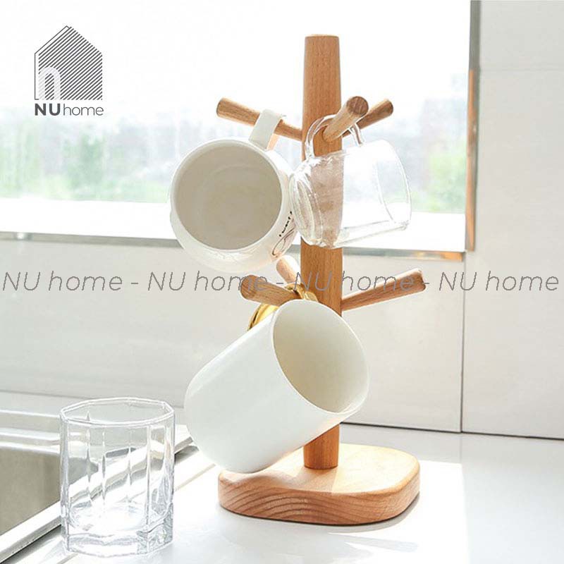 nuhome.vn | Cây treo ly - Suri, cây treo ly bằng gỗ thiết kế đơn giản, đẹp mắt và sang trọng