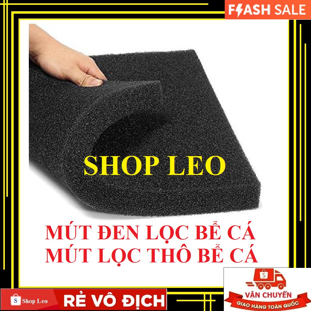 Mút đen lọc bể cá 50*50*4cm - Mút lọc bể cá - lọc thô bể cá cảnh