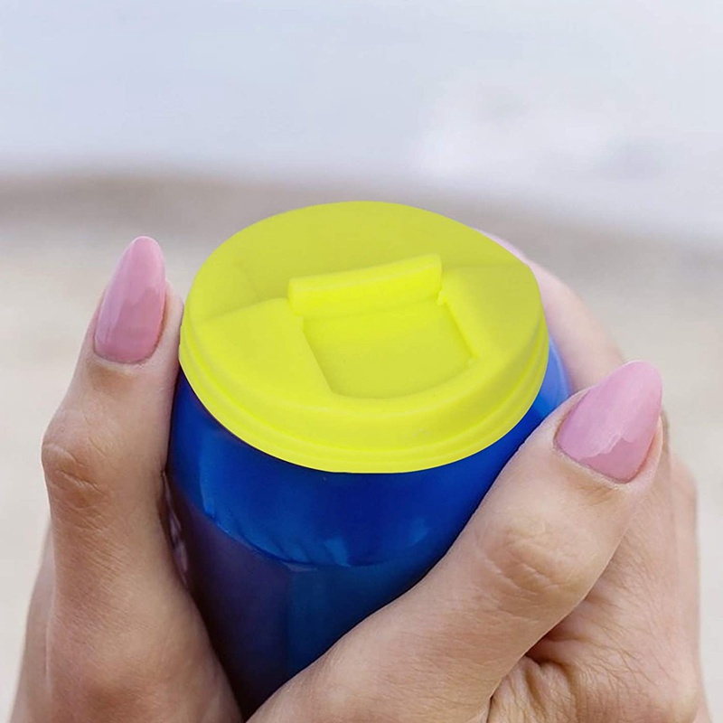 Bộ 4 Nắp Đậy Lon Nước Ngọt / Lon Soda Mềm Mại Chống Tràn Tiện Dụng