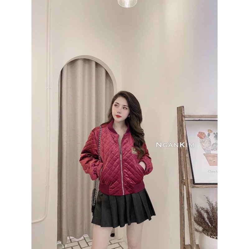 Áo khoác nhung trần trám siêu dày